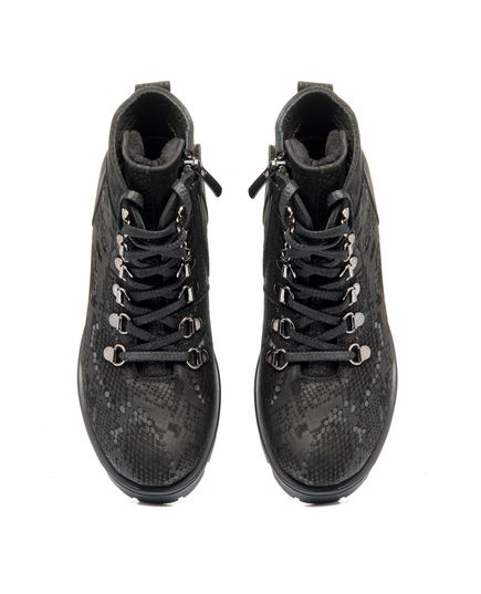 Ботинки для девочек Theo Leo черного цвета, Цвет: чорний/змія, Размер: 35, изображение 5