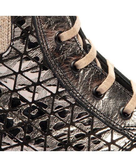 Черевики для дівчат Theo Leo золотого кольору, Колір: чорний/золотий, Розмір: 26, зображення 4