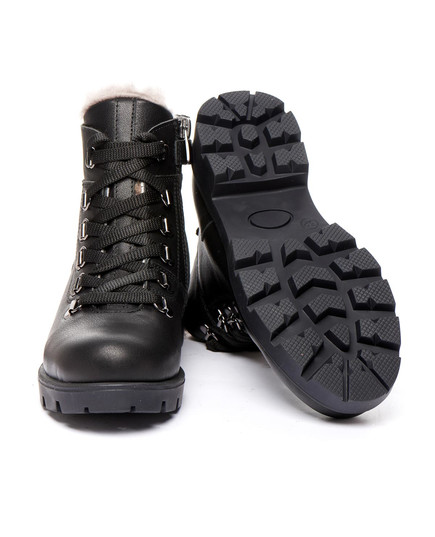 Зимові черевики для дівчаток Theo Leo чорного кольору, Колір: чорний, Розмір: 31, зображення 4