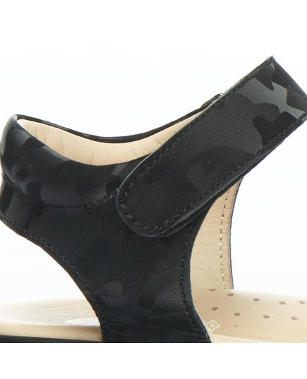 Сандалии для девочек Theo Leo черного цвета, Цвет: чорний/камуфляж, Размер: 31, изображение 2