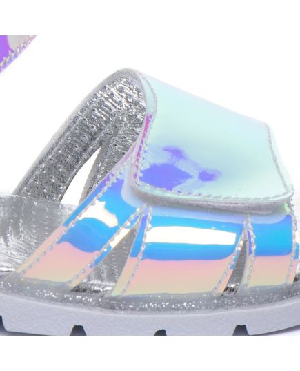 Сандалии для девочек Theo Leo серебряного цвета, Цвет: срібний, Размер: 26, изображение 3