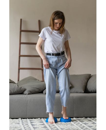 Массажер-полусфера игольчатая OМ-513, OrtoMed синего цвета, Цвет: синій, изображение 2