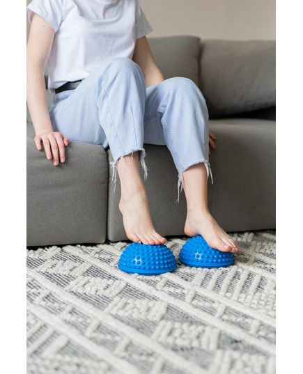 Массажер-полусфера игольчатая OМ-513, OrtoMed синего цвета, Цвет: синій, изображение 3