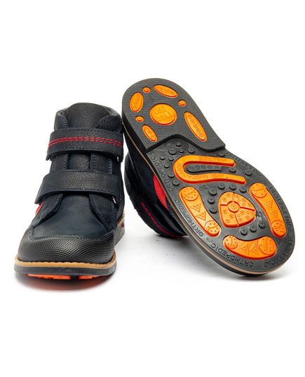 Ботинки для мальчиков Theo синего цвета, Цвет: чорний/червоний, Размер: 27, изображение 3