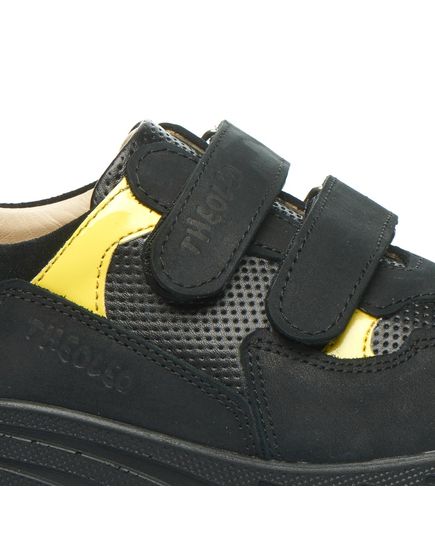 Кросівки дитячі Theo Leo чорного та жовтого кольорів, Колір: чорний/жовтий, Розмір: 22, зображення 4