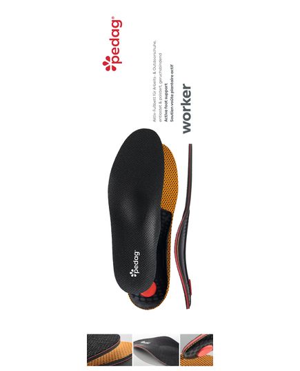 Worker PEDAG 18698 - ортопедична каркасна устілка, Розмір: 40, зображення 3