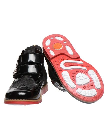 Черевики для дівчат Theo Leo чорного кольору, Колір: чорний, Розмір: 21, зображення 2