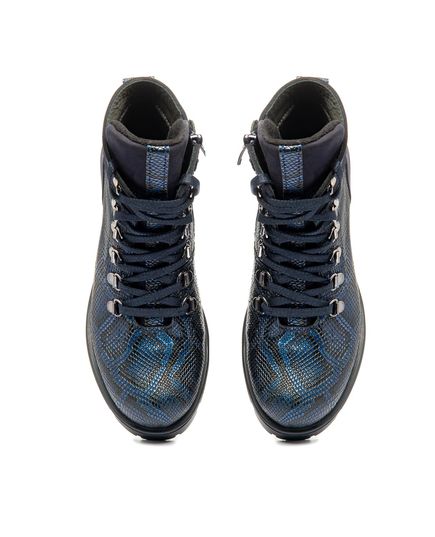 Ботинки для девочек Theo Leo темно-синего цвета, Цвет: т.синій/змія, Размер: 35, изображение 3