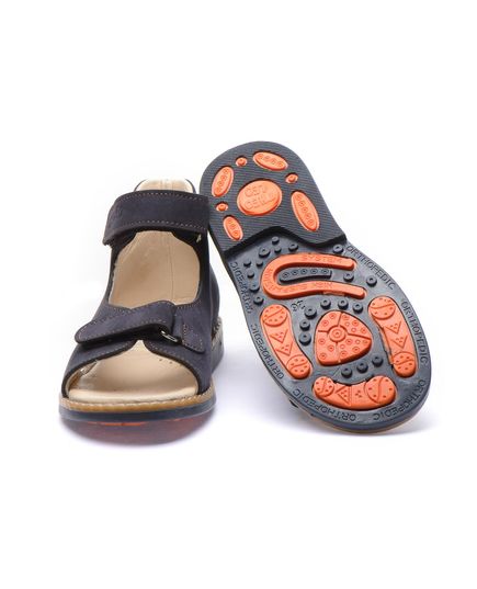 Босоніжки для хлопчиків Theo Leo темно-синього кольору, Колір: т.синій, Розмір: 24, зображення 2