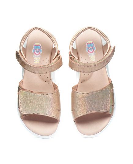 Сандалі для дівчаток Theo Leo бежевого кольору, Колір: бежевий/золото, Розмір: 38, зображення 5