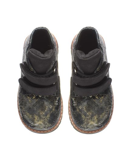 Черевики для дівчат Theo Leo чорного та зеленого кольору, Колір: зелений/кожа змії, Розмір: 30, зображення 3