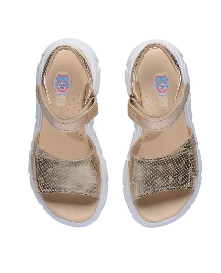 Сандалии для девочек Theo Leo золотого цвета, Цвет: золотий, Размер: 31, изображение 5