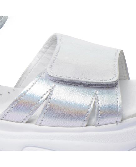 Сандалии для девочек Theo Leo серебряного цвета, Цвет: срібний, Размер: 31, изображение 3