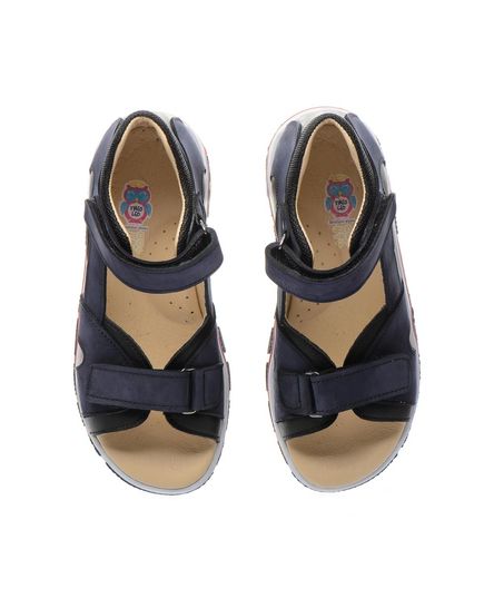 Босоніжки для хлопчиків Theo Leo темно-синього кольору, Колір: т.синій/чорний, Розмір: 35, зображення 3