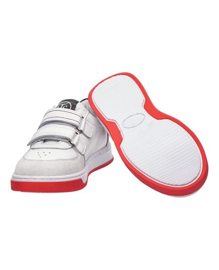 Кеды для мальчиков Theo Leo белого и красного цветов, Цвет: білий/червоний, Размер: 26, изображение 3