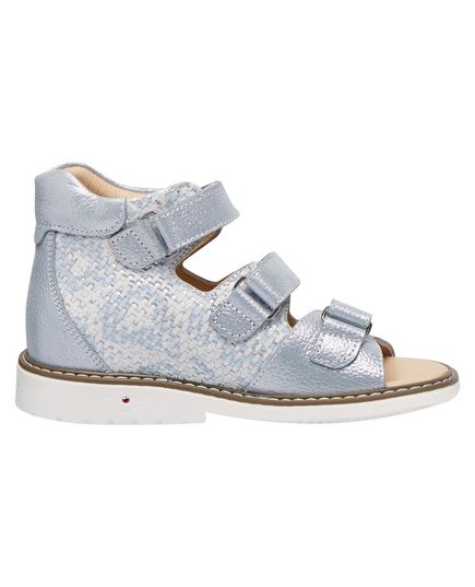 Босоніжки для дівчаток Theo Leo блакитного кольору, Колір: блакитний, Розмір: 35, зображення 4