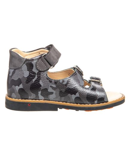 Босоножки для мальчиков Theo Leo серого цвета, Цвет: сірий/камуфляж, Размер: 25, изображение 4