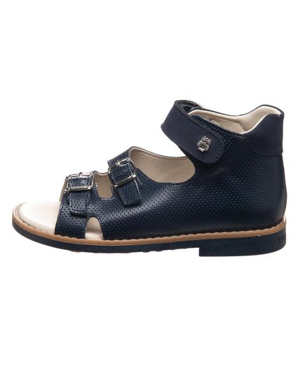 Босоніжки для хлопчиків Theo Leo темно-синього кольору, Колір: т.синій, Розмір: 25, зображення 4