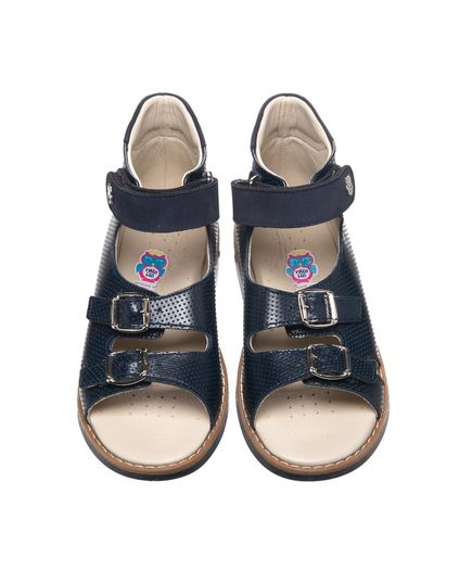 Босоніжки для хлопчиків Theo Leo темно-синього кольору, Колір: т.синій, Розмір: 25, зображення 3