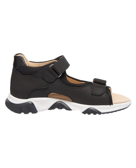 Босоніжки для хлопчиків Theo Leo чорного кольору, Колір: чорний, Розмір: 35, зображення 4