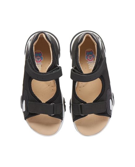 Босоніжки для хлопчиків Theo Leo чорного кольору, Колір: чорний, Розмір: 35, зображення 3