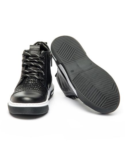 Черевики дитячі Theo Leo чорного кольору, Колір: чорний, Розмір: 31, зображення 3