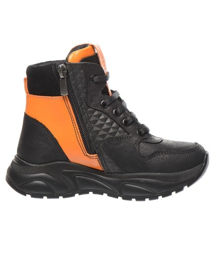 Черевики для хлопчиків Theo Leo чорного та помаранчевого кольорів, Колір: чорний/помаранчевий, Розмір: 26, зображення 4