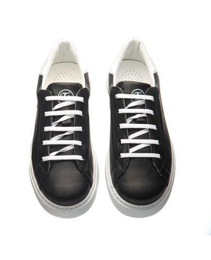 Кеди дитячі Theo Leo чорного і білого кольорів, Колір: чорний, Розмір: 36, зображення 4