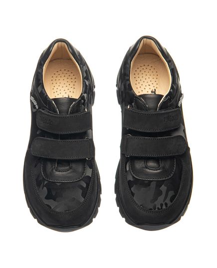 Кроссовки детские Theo Leo черного цвета, Цвет: чорний/камуфляж, Размер: 40, изображение 4