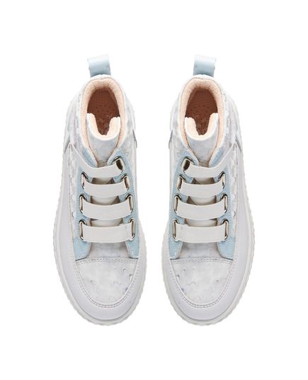 Черевики для дівчат Theo Leo білого та блакитного кольорів, Колір: білий/блакитний, Розмір: 34, зображення 2