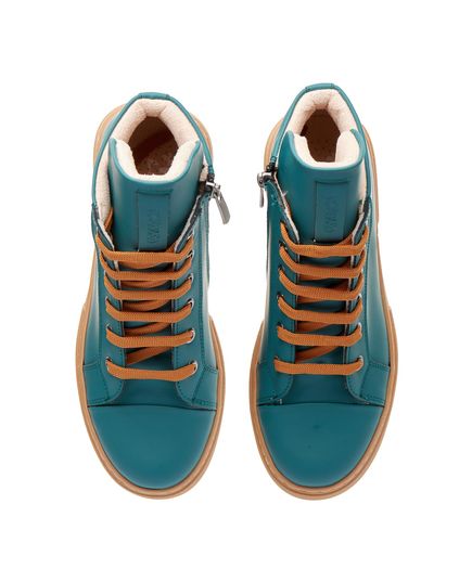 Черевики для дівчат Theo Leo зеленого кольору, Колір: зелений, Розмір: 38, зображення 3