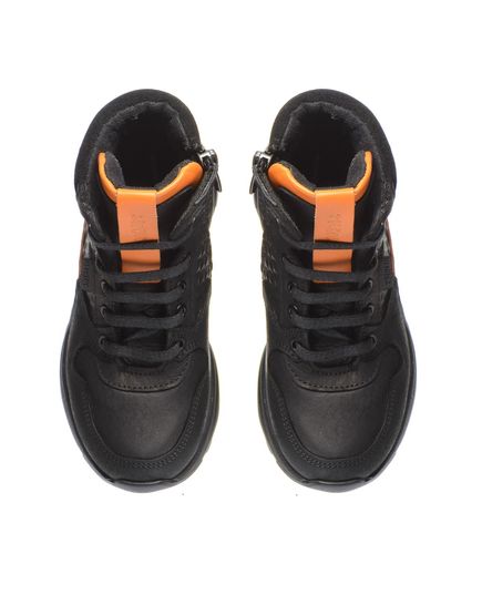 Черевики для хлопчиків Theo Leo чорного та помаранчевого кольорів, Колір: чорний/помаранчевий, Розмір: 26, зображення 3