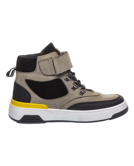 Ботинки для мальчиков Theo Leo черного и серого цветов, Цвет: чорний/сірий, Размер: 28, изображение 4