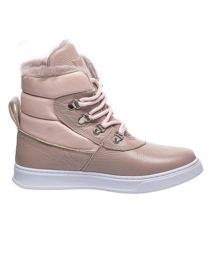 Зимние ботинки для девочек Theo Leo бежевого цвета, Цвет: бежевий/срібло, Размер: 37, изображение 5