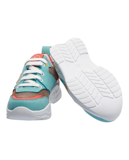 Кросівки дитячі Theo Leo бюрюзового кольору, Колір: бірюзовий/мікс, Розмір: 32, зображення 2