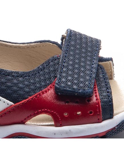 Босоніжки для хлопчиків Theo Leo різнокольорові, Колір: т.синій/білий/червоний, Розмір: 24, зображення 5