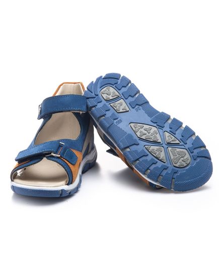 Босоніжки для хлопчиків Theo Leo синього кольору, Колір: т.синій, Розмір: 37, зображення 2