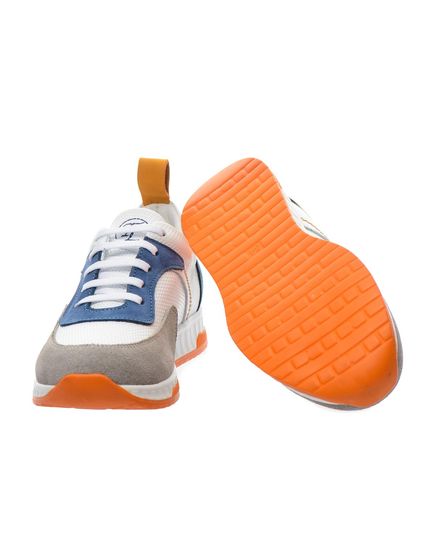 Кросівки дитячі Theo Leo білого кольору, Колір: білий/синій, Розмір: 32, зображення 2