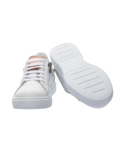 Кеди для дівчаток Theo Leo білого та сірого кольорів, Колір: білий/сірий, Розмір: 26, зображення 2