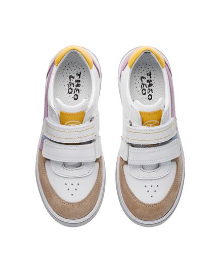 Кеди для дівчинки Theo Leo білого та бузкового кольорів, Колір: білий/ліловий, Розмір: 31, зображення 3