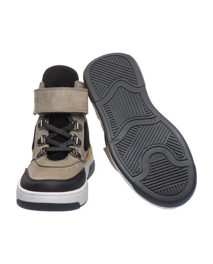 Ботинки для мальчиков Theo Leo черного и серого цветов, Цвет: чорний/сірий, Размер: 28, изображение 3