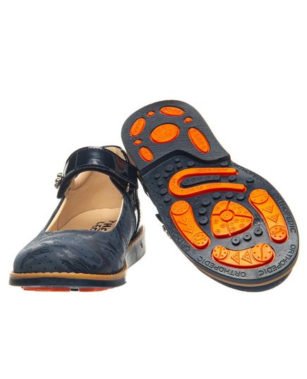 Туфли для девочек Theo Leo синего цвета, Цвет: синій, Размер: 29, изображение 2