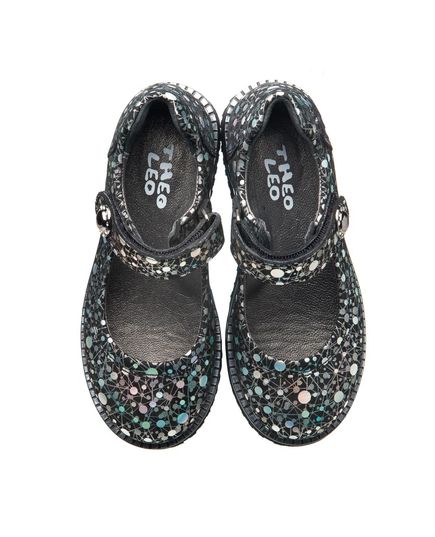 Туфлі для дівчаток Theo Leo чорного кольору, Колір: блискучий, Розмір: 27, зображення 3