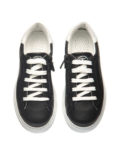 Кеди дитячі Theo Leo чорного і білого кольорів, Колір: чорний, Розмір: 35, зображення 3