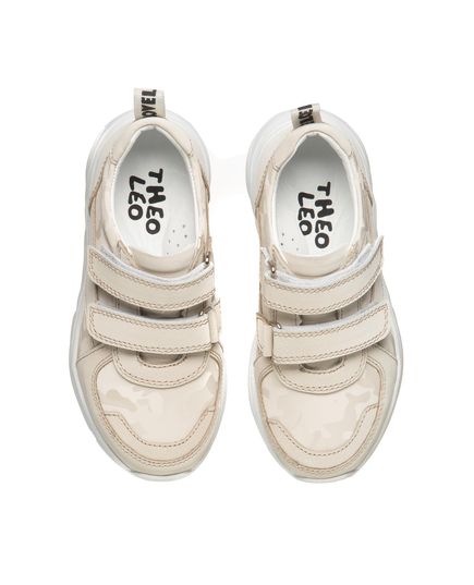 Кроссовки для девочек Theo Leo кремового цвета, Цвет: кремовий, Размер: 28, изображение 3