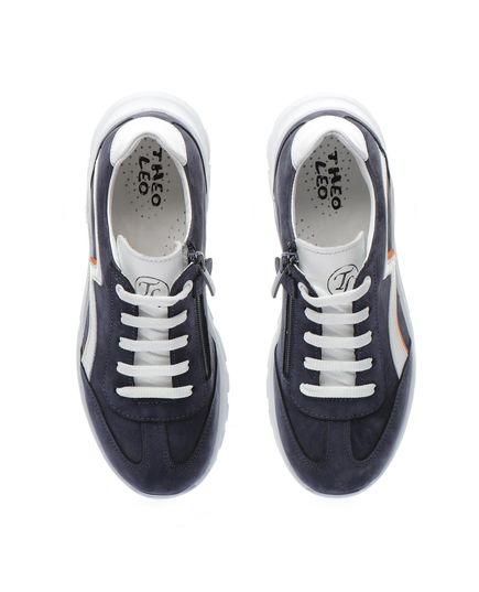 Кросівки дитячі Theo Leo темно-синього кольору, Колір: т.синій/білий, Розмір: 34, зображення 4