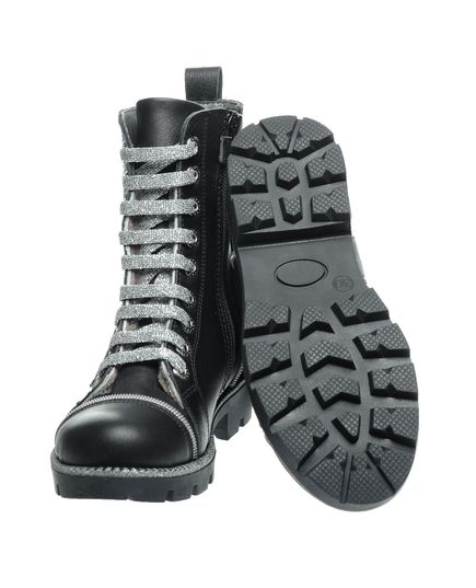 Зимние ботинки для девочек Theo Leo черного цвета, Цвет: чорний, Размер: 30, изображение 2