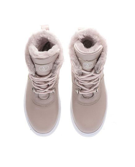 Зимние ботинки для девочек Theo Leo бежевого цвета, Цвет: бежевий/срібло, Размер: 37, изображение 4