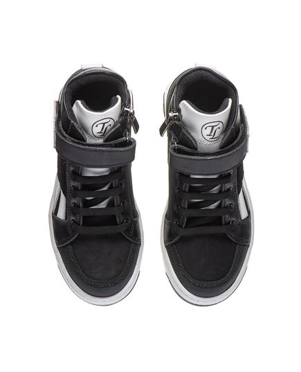 Черевики для хлопчиків Theo Leo чорного та білого кольорів, Колір: чорний/білий, Розмір: 34, зображення 3