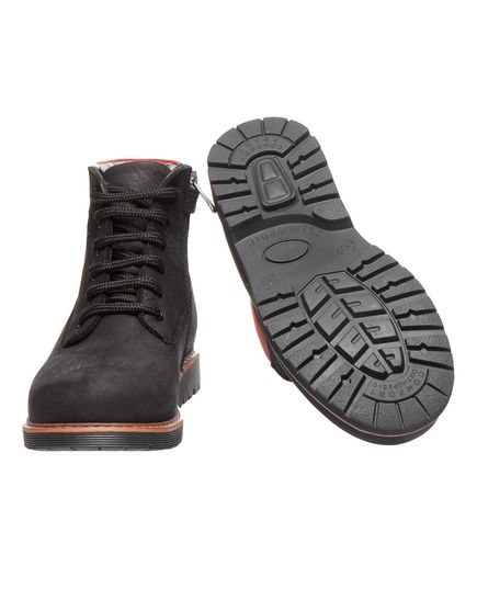 Ортопедичні зимові черевики Theo Leo чорного кольору, Колір: чорний/червоний, Розмір: 31, зображення 2